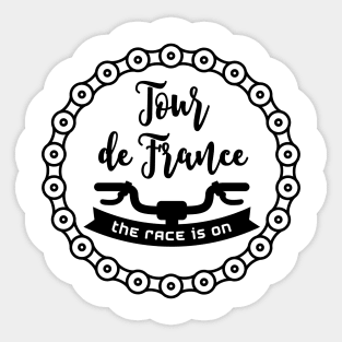 The Race is ON - Tour de France Sticker